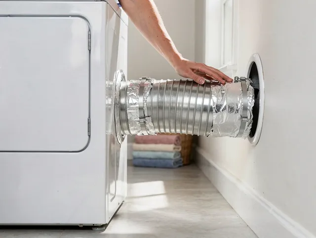 Professional dryer vent hose installation by Inglewood Dryer Vent Cleaning in Inglewood