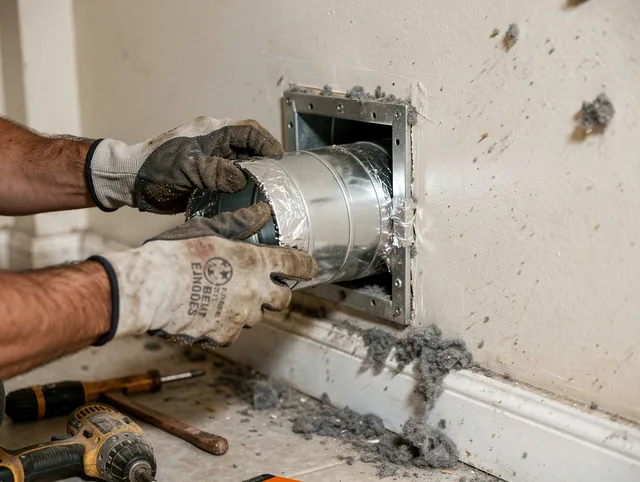 Professional dryer vent repair and installation by Inglewood Dryer Vent Cleaning in Inglewood